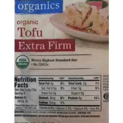 Organic Tofu, Extra Firm