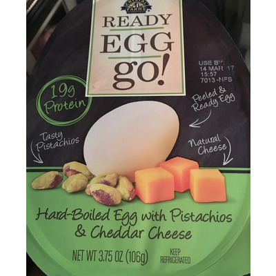 Hard Boiled Eggs with Pistachios & Cheddar Cheese