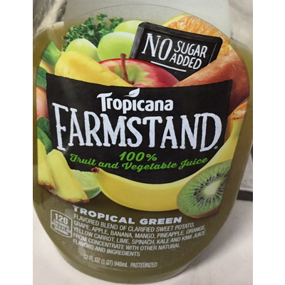 Fruit and vegetable Juice, Tropical Green