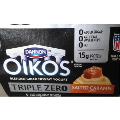 Oikos, Blended Greek Nonfat Yogurt, Salted Caramel