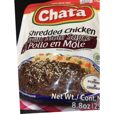 Shredded Chicken with Mole Sauce