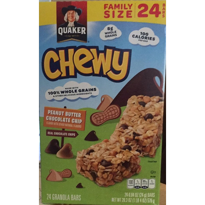 Chewy, Granola Bars, Peanut Butter Chocolate Chip