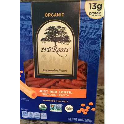 Organic Sedanini Pasta, Just Red Lentil