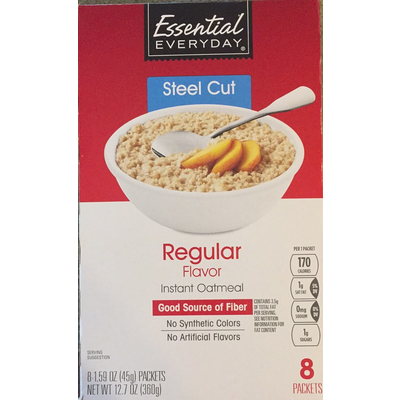 Instant Oatmeal, Regular