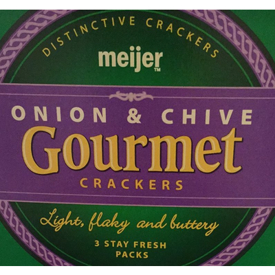 Gourmet Crackers, Onion & Chive