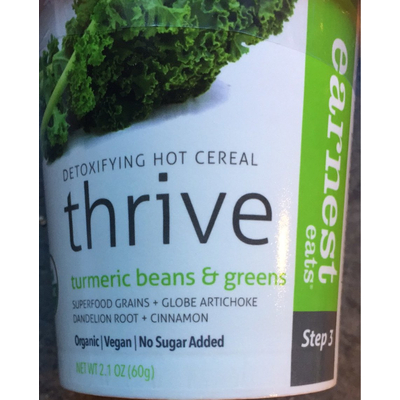 Hot Cereal, Turmeric Beans & Greens