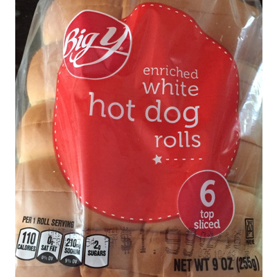 Enriched White Hot Dog Rolls