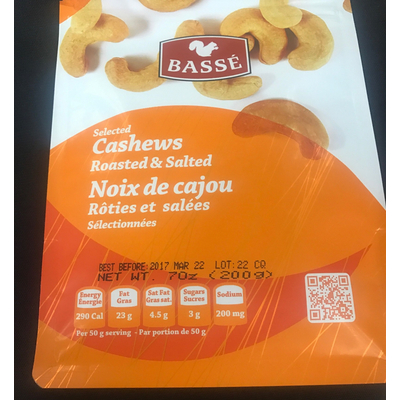 Cashews, Roasted & Salted