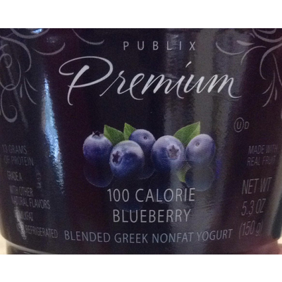 Blended Greek Nonfat Yogurt, Blueberry