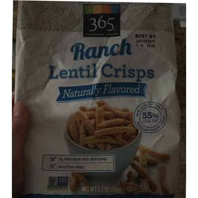 Lentil Crisps, Ranch