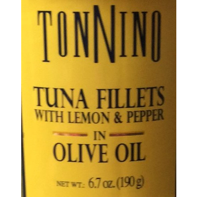 Tuna Fillets with Lemon & Pepper in Olive Oil