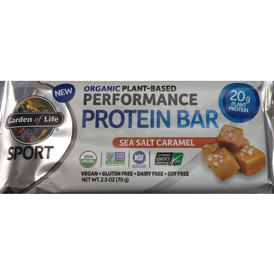 Sea Salt Caramel Organic Plant-Based Performance Protein Bar