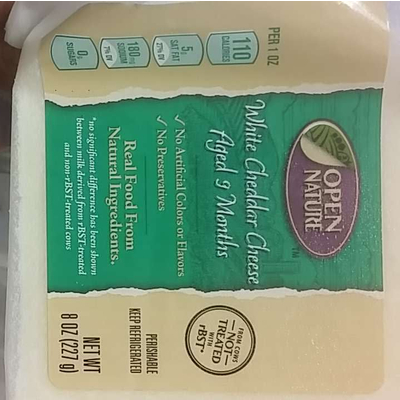 White Cheddar Cheese Aged 9 Months