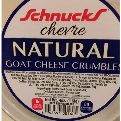 Goat Cheese Crumbles, Natural