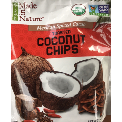 Toasted Coconut Chips, Mexican Spiced Cacao