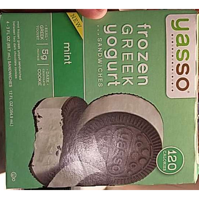 Frozen Greek Yogurt Sandwich, Mint