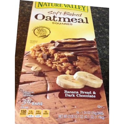 Soft-Baked Oatmeal Squares, Banana Bread & Dark Chocolate