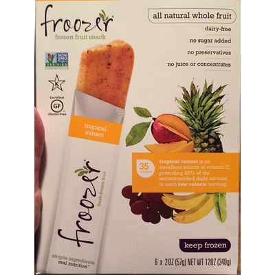 Frozen Fruit Snack, Tropical Sunset