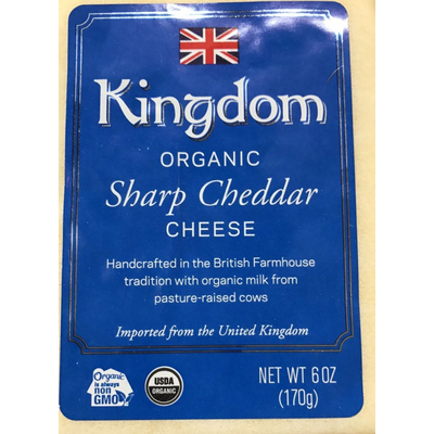 Organic Cheese, Sharp Cheddar