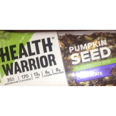 Superfood Bar, Pumpkin Seed Dark Chocolate