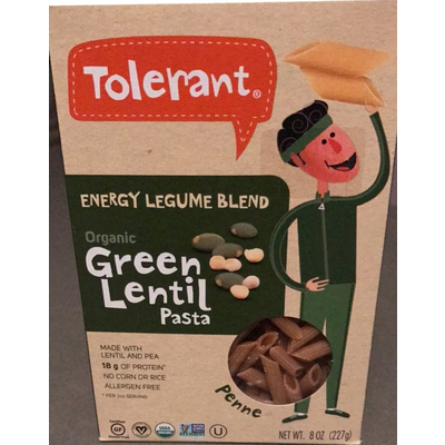 Organic Green Lentil Pasta, Penne