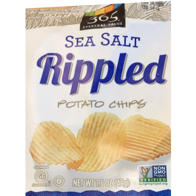 Rippled Potato Chips, Sea Salt