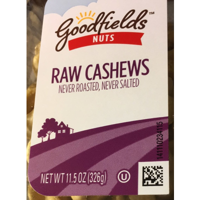 Raw Cashews, Never Roasted Never Salted