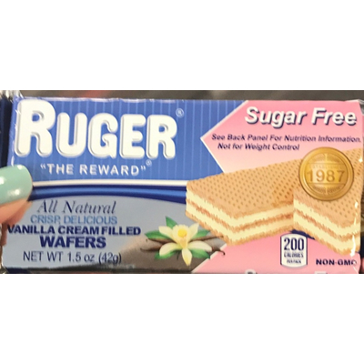Sugar Free Wafers, Vanilla Cream Filled