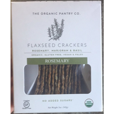 Flaxseed Crackers, Rosemary