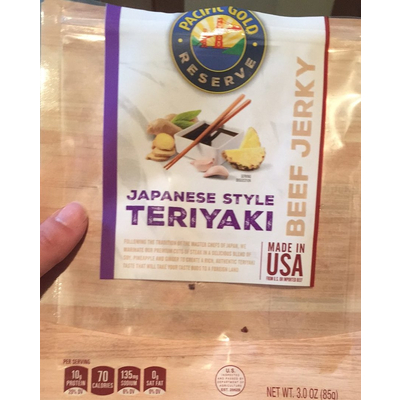 Beef Jerky, Japanese Style Teriyaki