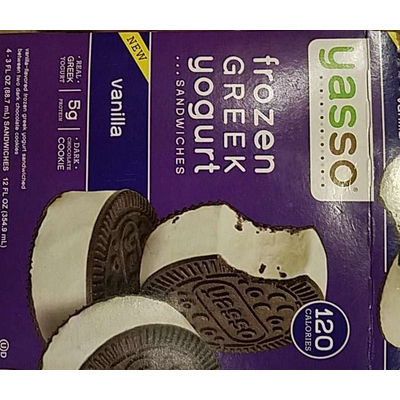 Frozen Greek Yogurt, Sandwiches, Vanilla