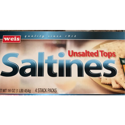 Saltines, Unsalted Tops