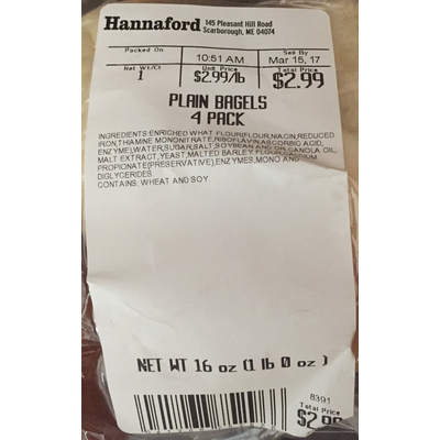 Bagels, Plain