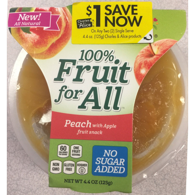 Peach with Apple Fruit Snack