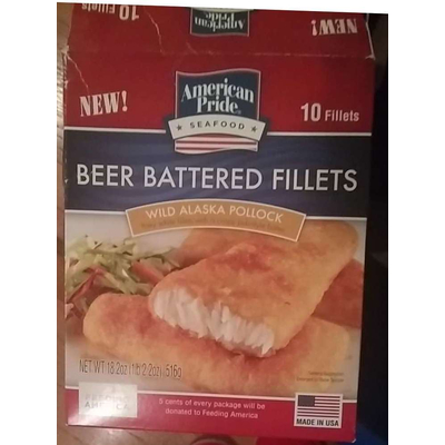 Beer Battered Fillets, Wild Alaska Pollock