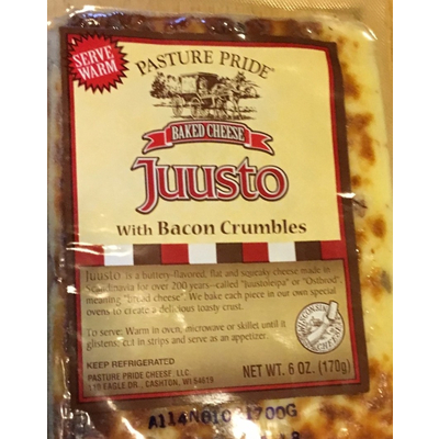 Juusto Baked Cheese, with Bacon Crumbles