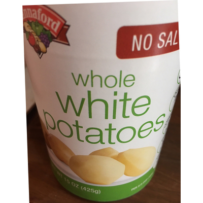 Whole White Potatoes, No Salt Added