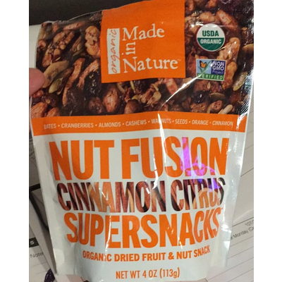 Organic Nut Fusion Cinnamon Citrus Supersnacks