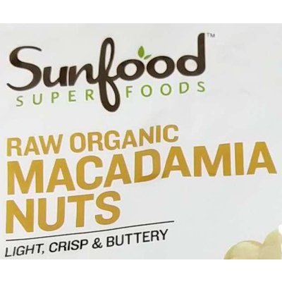 Macadamia Nuts, Raw Organic
