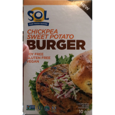 Chickpea Sweet Potato Burger