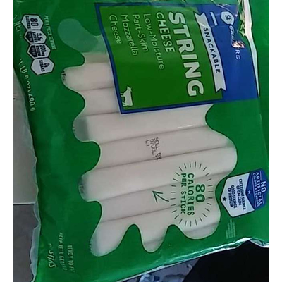 Low Moisture Part Skim Mozzarella String Cheese
