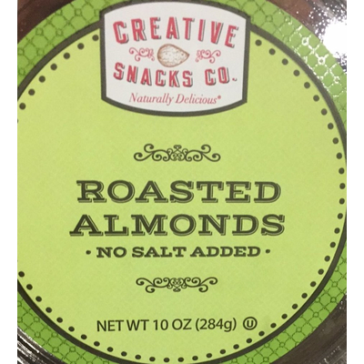 Roasted Almonds, No Salt Added