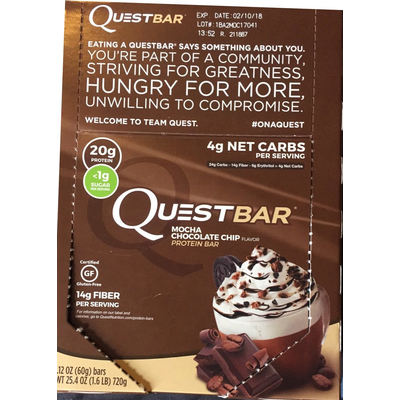 Protein Bar, Mocha Chocolate Chip