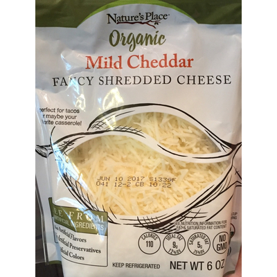 Organic Mild Cheddar Fancy Shredded Cheese
