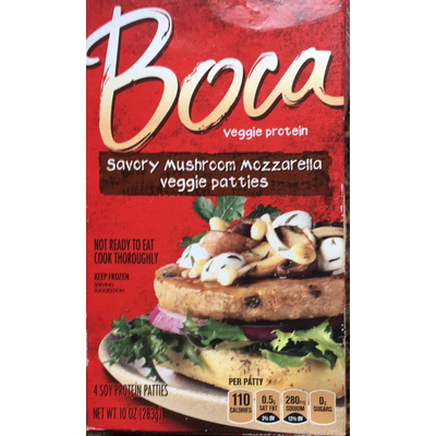 Savory Mushroom Mozzarella Veggie Patties