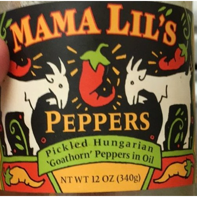 Pickled Hungarian Goathorn Peppers in Oil