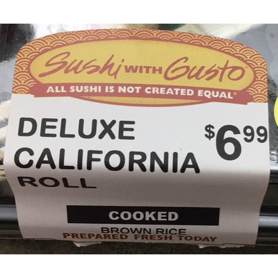Sushi, Deluxe California Roll