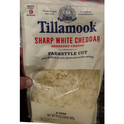 Sharp White Cheddar Shredded Cheese