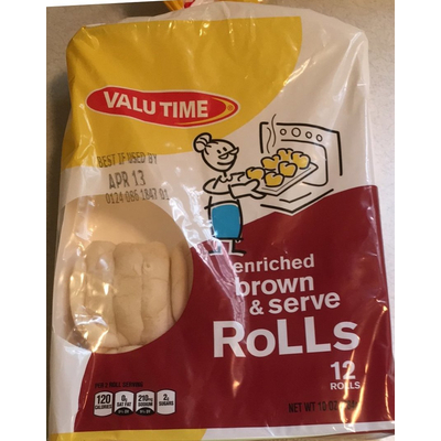 Brown & Serve Rolls