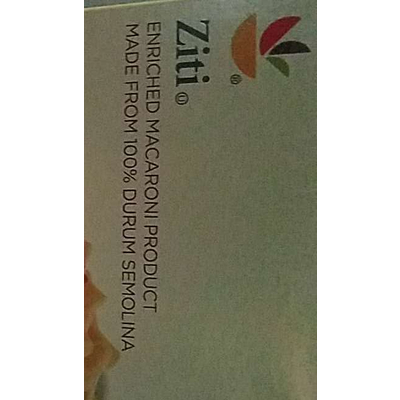 Enriched Macaroni Product, Ziti